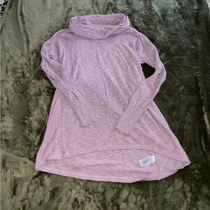 btween Light Purple Cowl Neck Mini Dress